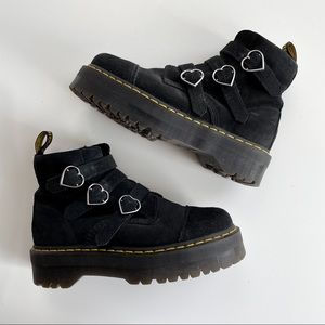 Lazy Oaf x Dr Martens Heart Buckle Boots